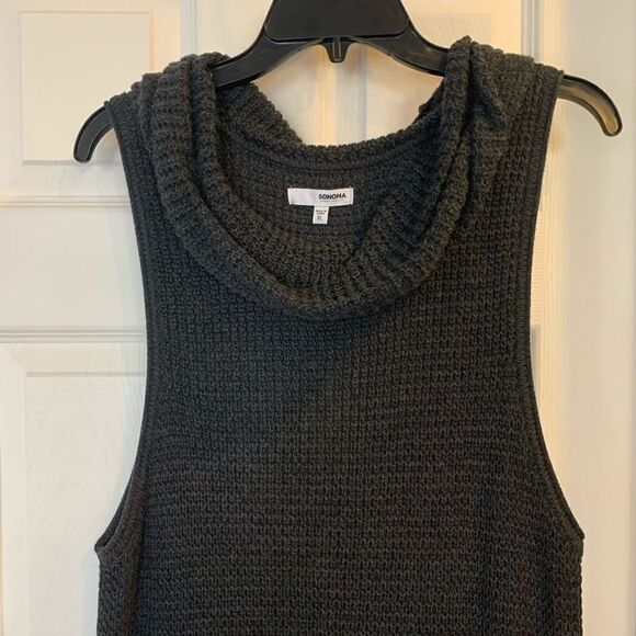 Sonoma Charcoal Color Cowl Tunic - Picture 2 of 9